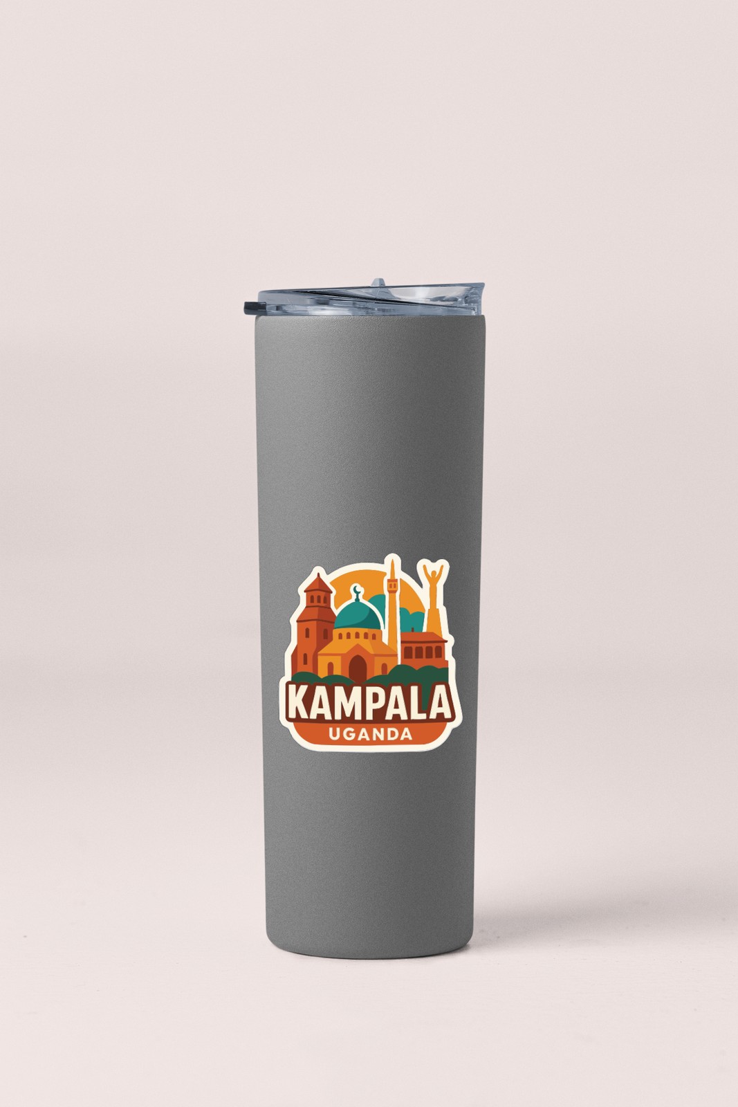 Kampala Uganda Sticker Decal Vinyl Die-Cut City Skyline Landmark Design