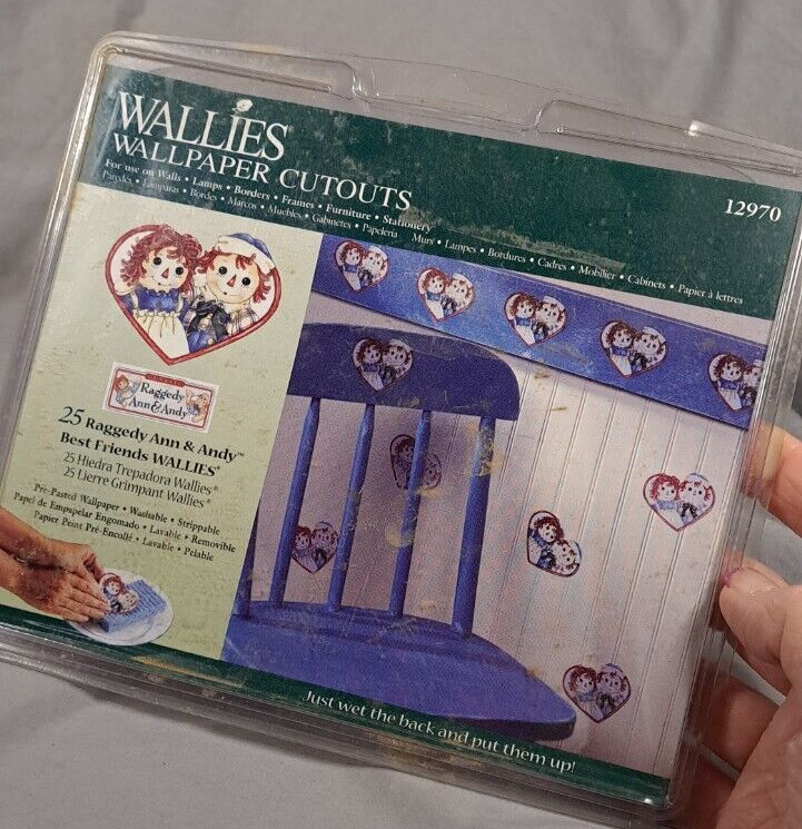 20 Raggedy Ann & Andy best friends Wallies Wallpaper Cutouts Wall Decor #12970