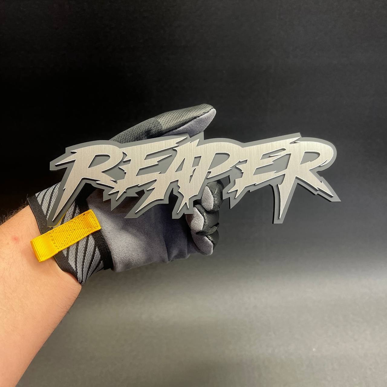 1X REAPER Custom 3D Text Car Badge Fender Emblem Tailgate Toolbox Decal