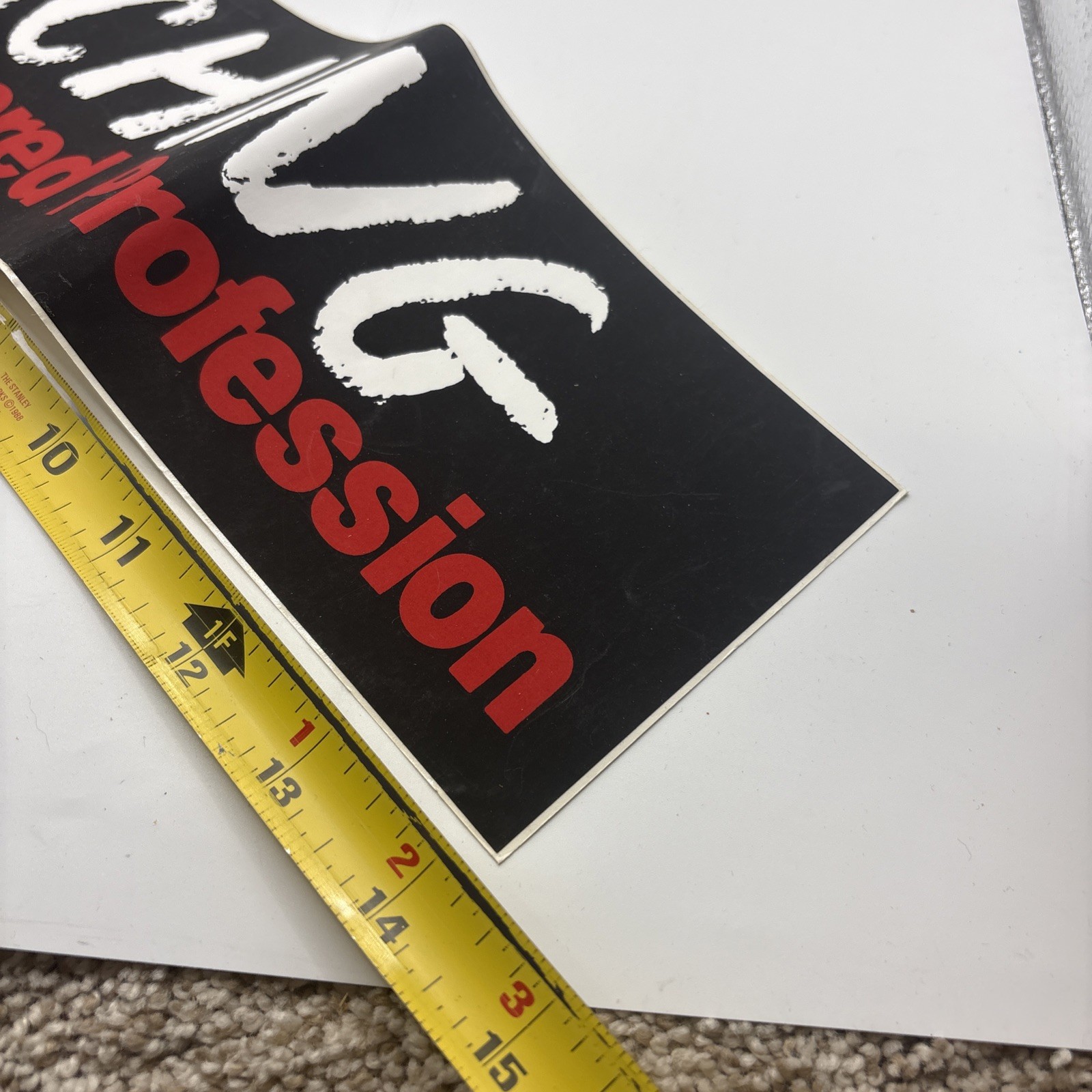 Vintage Teaching An Endangered Profession Love A Teacher Bumper Sticker Read
