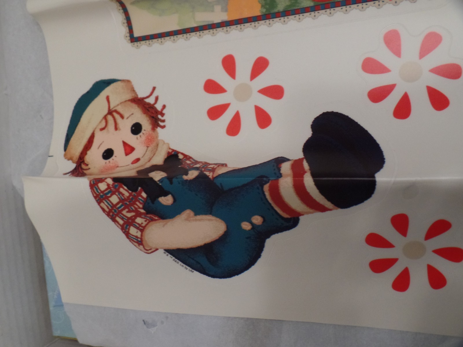 Raggedy Ann & Andy Nursery Wall Stickers Decals Decor 3 Sheets Ann Andy Dog