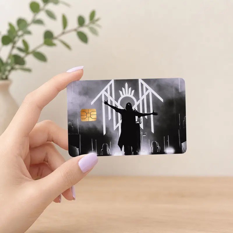 Sleep Token Card Sticker The Summoning Gothic Credit Card Cover Workship Fan Gif