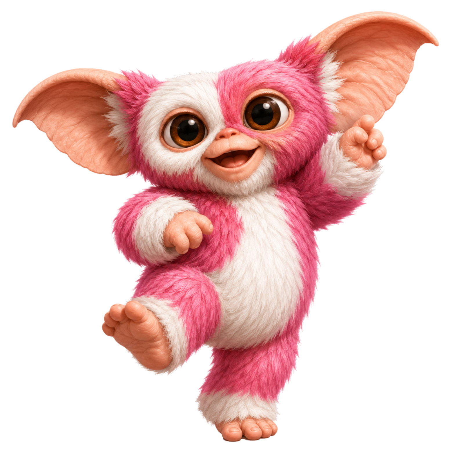Pink Dancing Gizmo Sticker | Cute Fantasy Creature Art