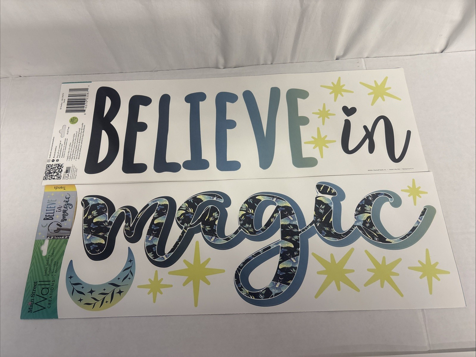 Main street wall creations wall stickers BELIVE IN MAGIC lot of 11