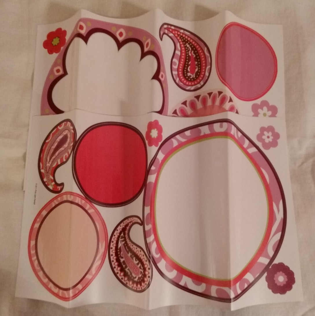 Hot Pink/Purple Vinyl Wall Stickers Decal Sheets Circles Pink Light Design 2011