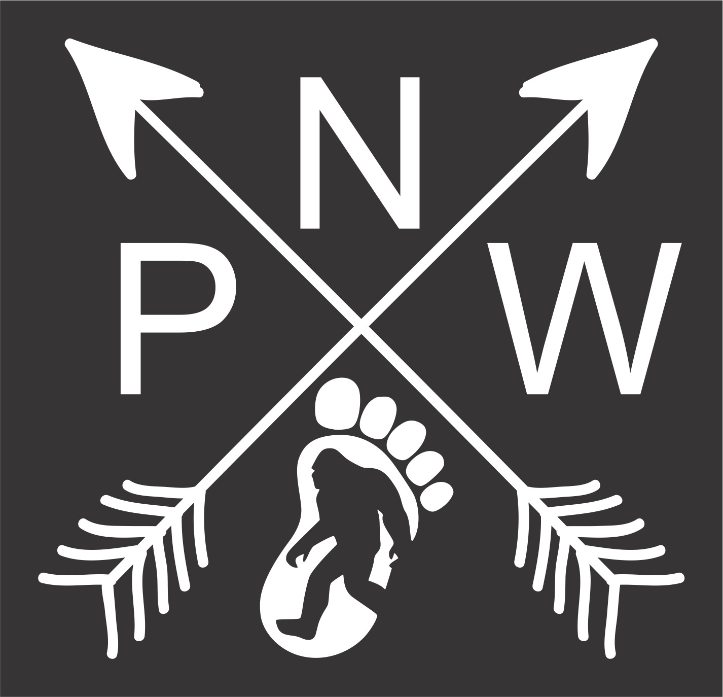 Pacific NW Bigfoot Vinyl Decal Sticker Car Truck SUV Window Bumper Wall Tablet