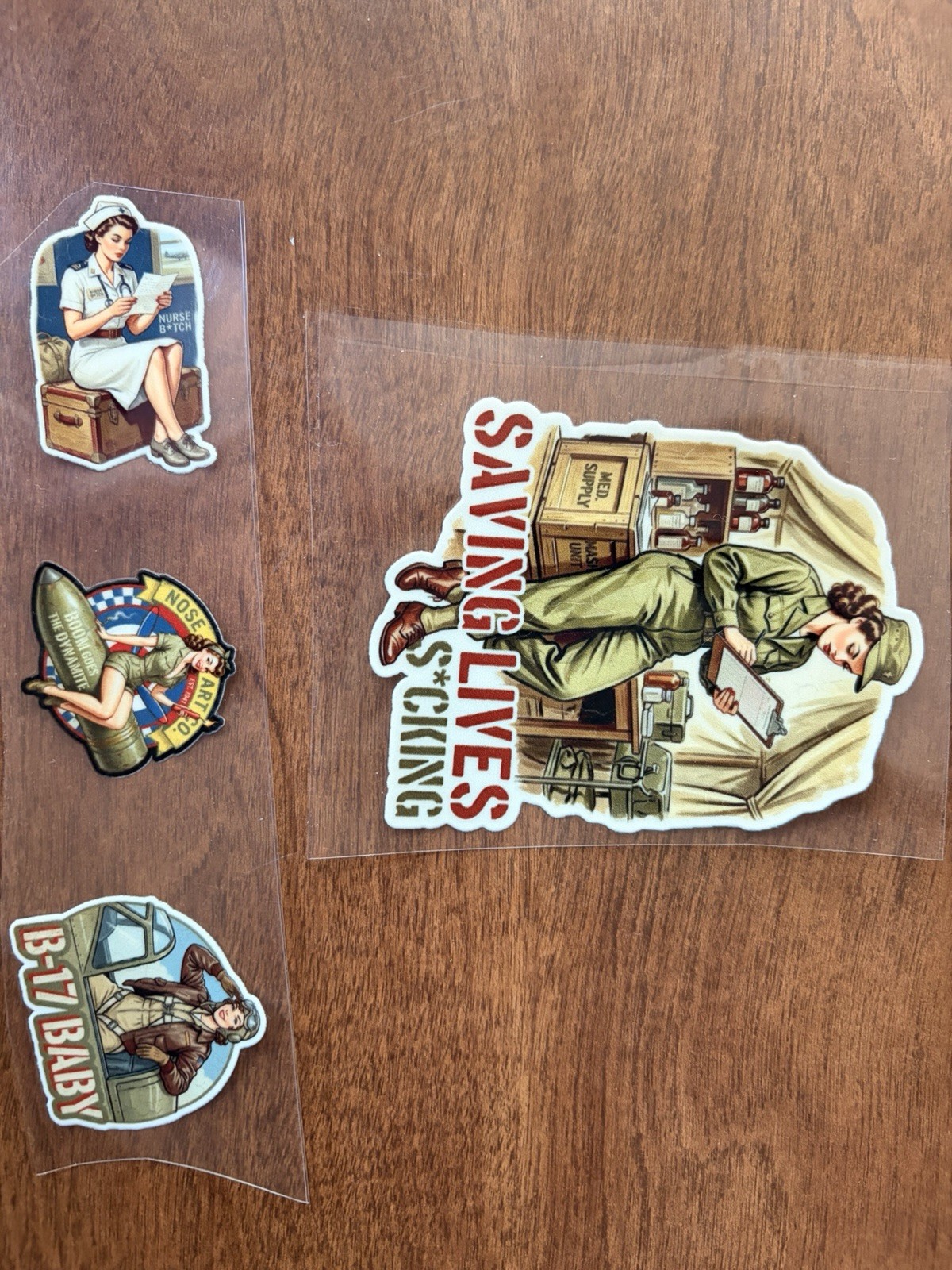 40 Pin Up Girls Decals Waterproof, Tear Resistant, Scratch Resistant Mi, Morale