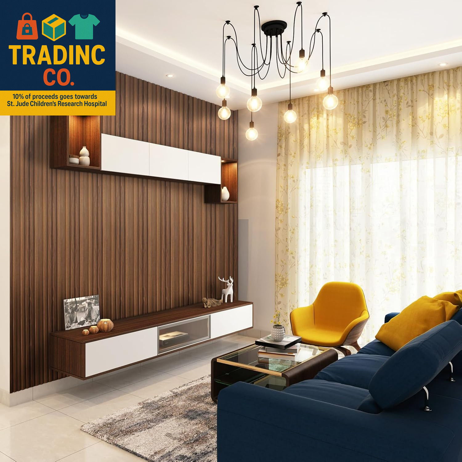 Slat Wall Panels, WPC Soundproof 3D Wall Paneling for Interior Wall Decor, TV Ba