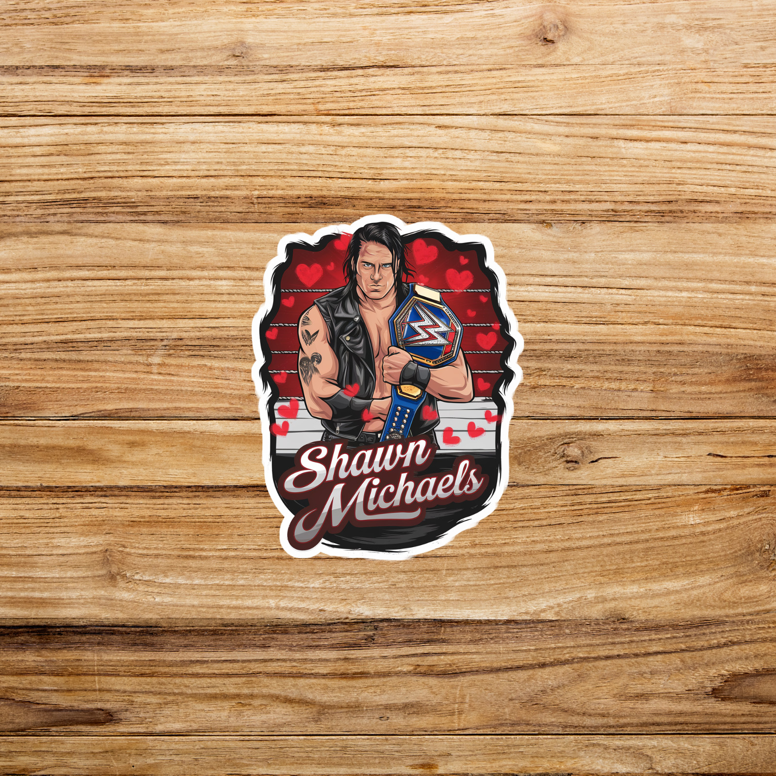 WWE Shawn Michaels The Heartbreak Kid Wrestling Champion Sticker #2484