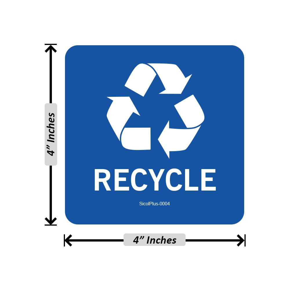 Recycle Stickers Recycle Bin Decals and Trash Can Stickers UV Protected Indoor a