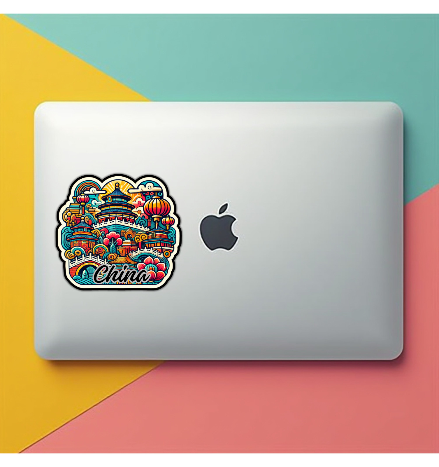 China Hong Kong Fridge Magnet or Laptop Sticker