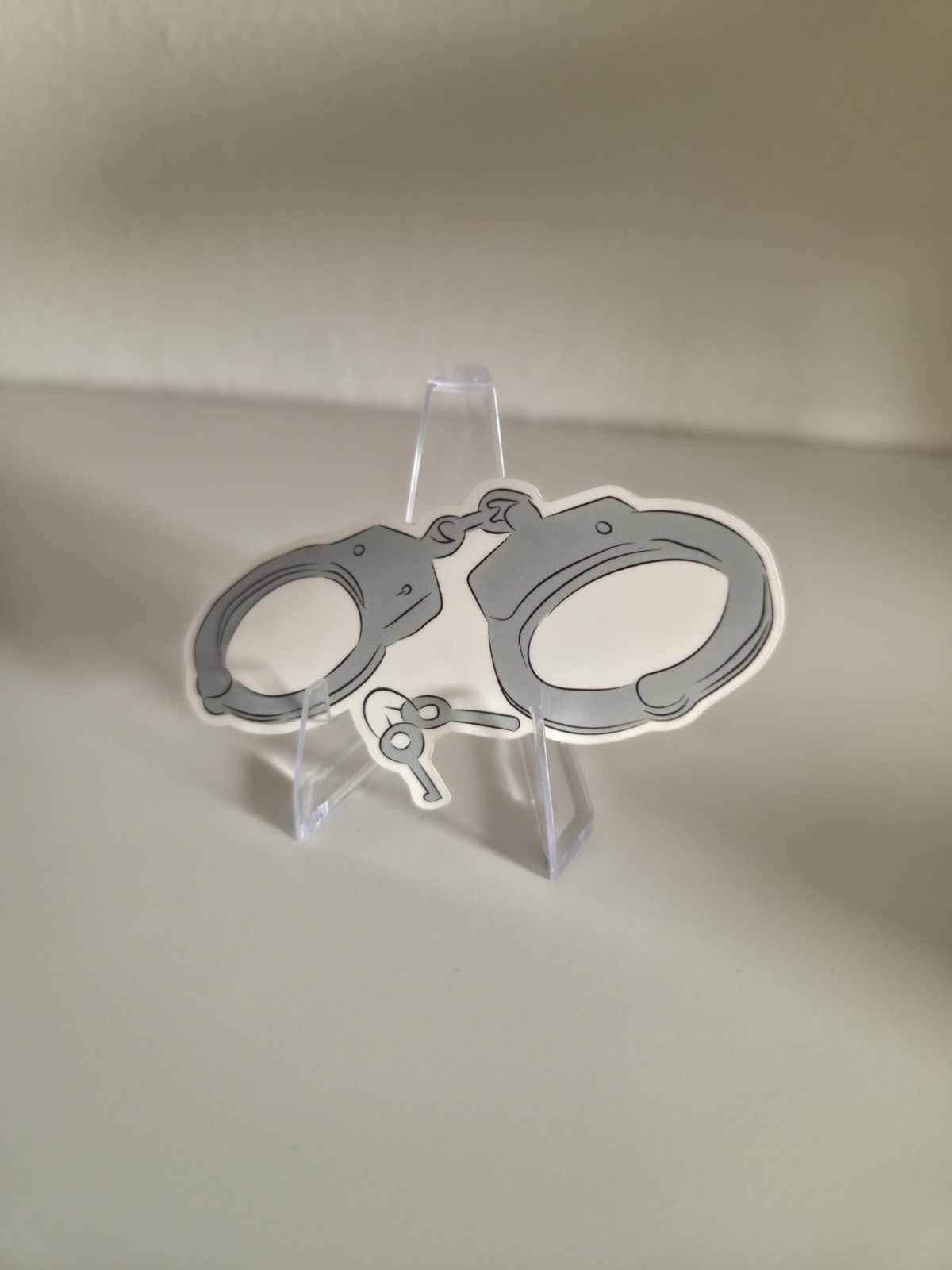 Handcuffs with keys Sticker 3in x 1.5in