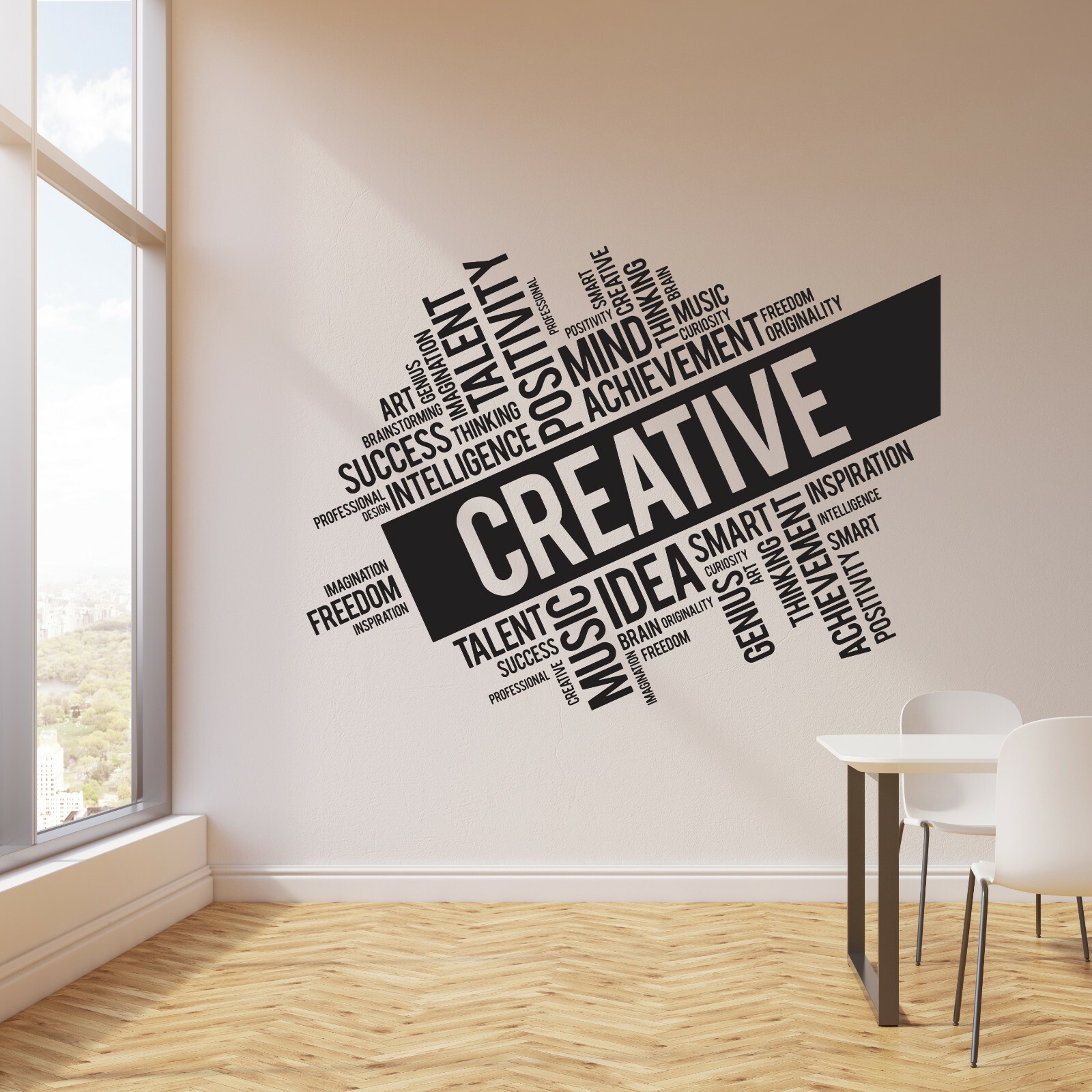 Vinyl Wall Decal Creative Inspirational Words School Office Stickers (ig6161)