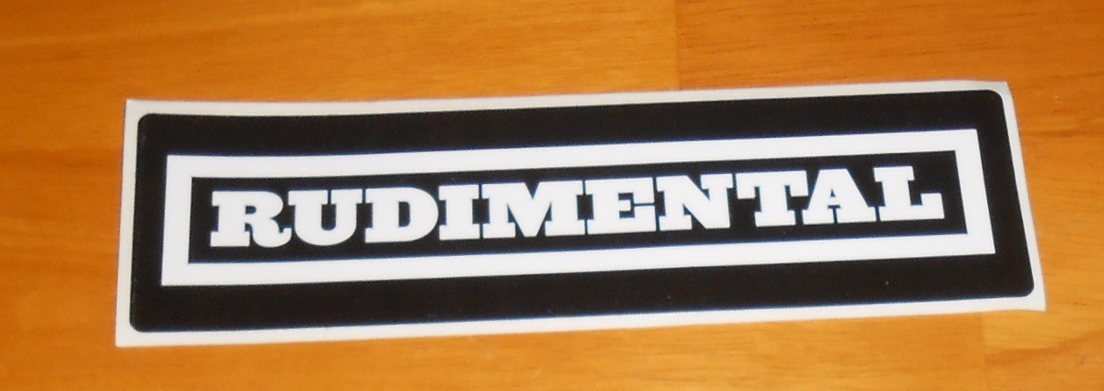 Rudimental Bumper Sticker Original Promo 7×2 Amir Amore Electronic RARE