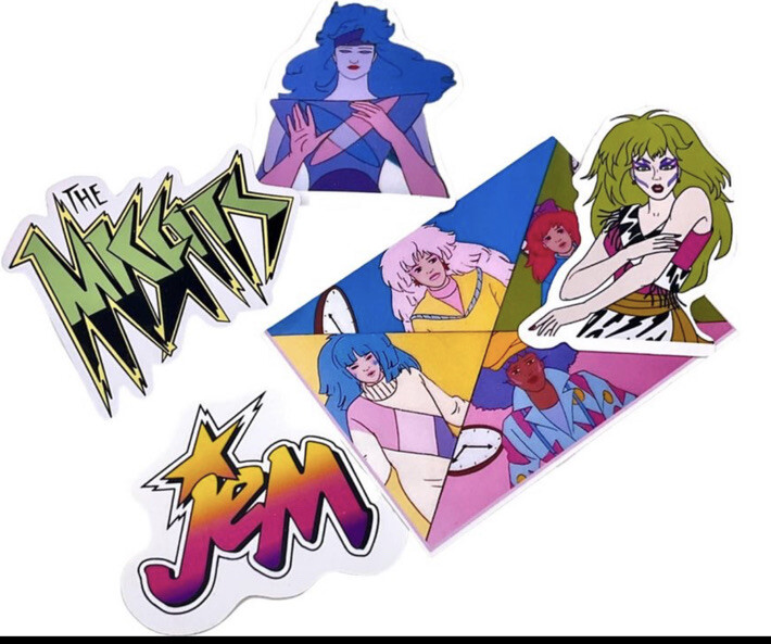 Saturday Morning Cartoons 1980s Stickers Classic 20 Pack He-Man Thundercats Jem