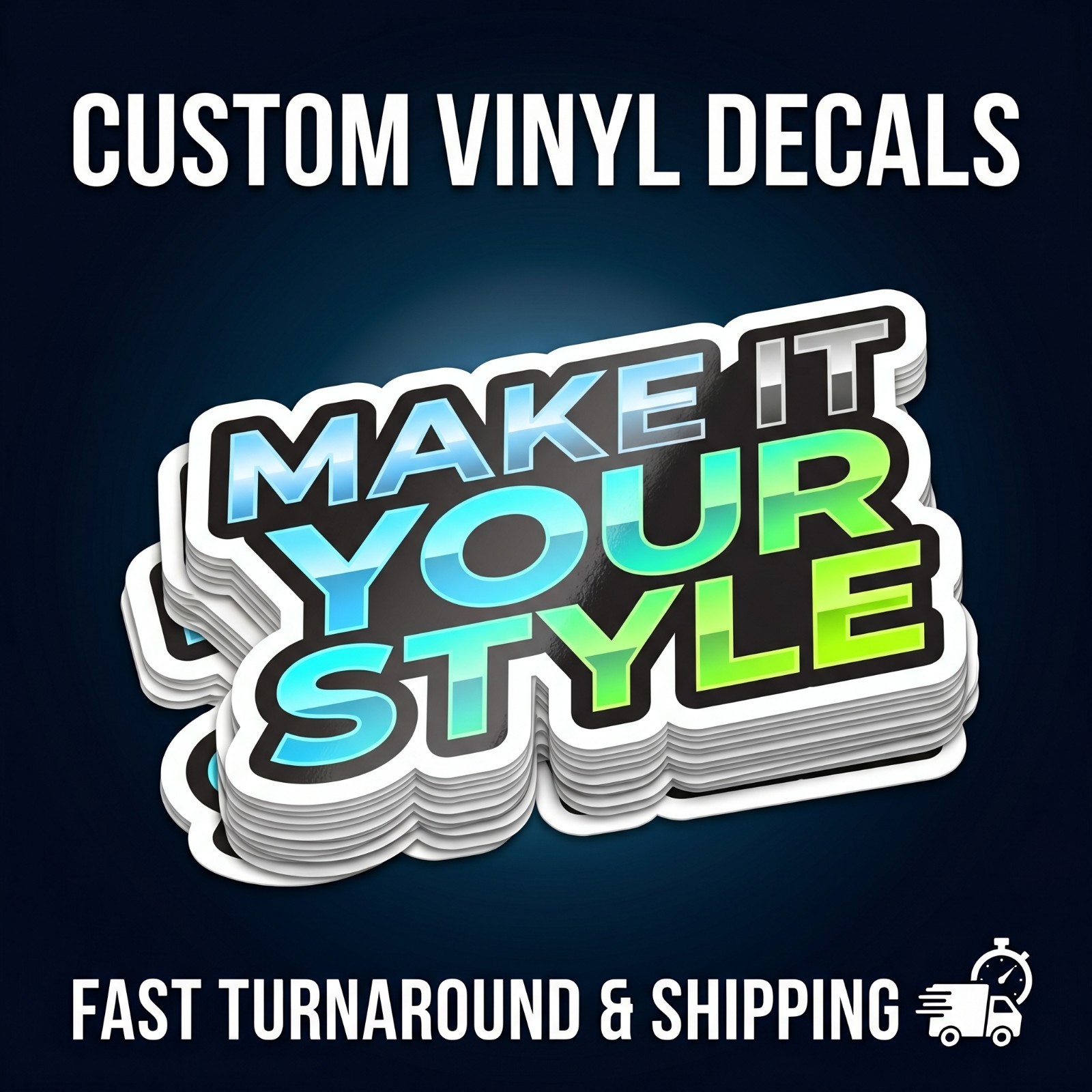 Premium Custom Vinyl Stickers Die Cut Waterproof Durable Gloss Labels Decals
