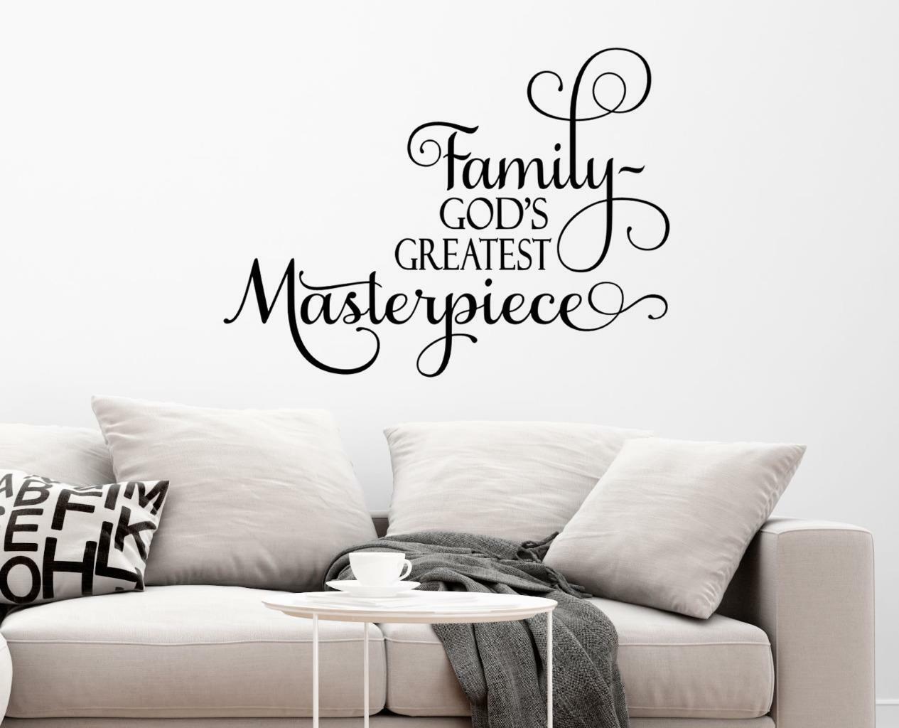 Family God's Greatest Masterpiece Wall Decal Wall Art