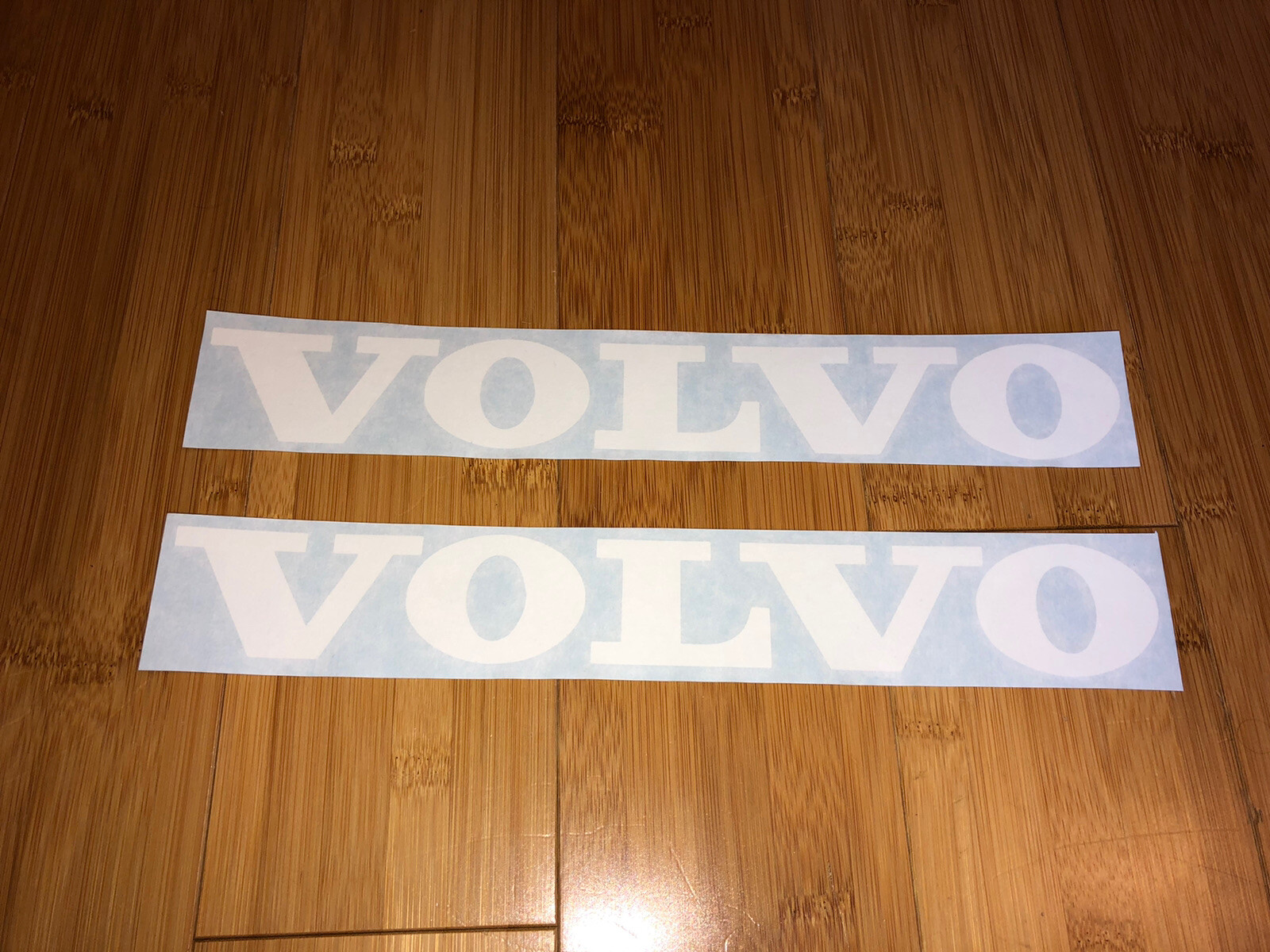 Volvo Logo 12” Vinyl Decal Sticker (Set of 2) White Replacement Mini Excavator