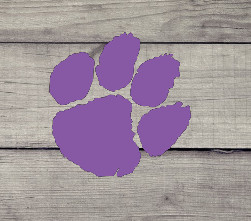 Clemson Tiger Paw Vinyl Decal – Clemson University – Stanley / Auto / Cell phone