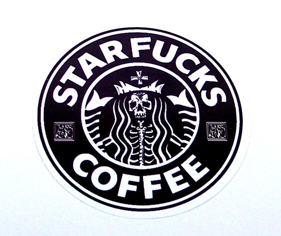 STARF*CKS COFFEE – Logo Die Cut Sticker Decal Starbucks Parody Java Coffee