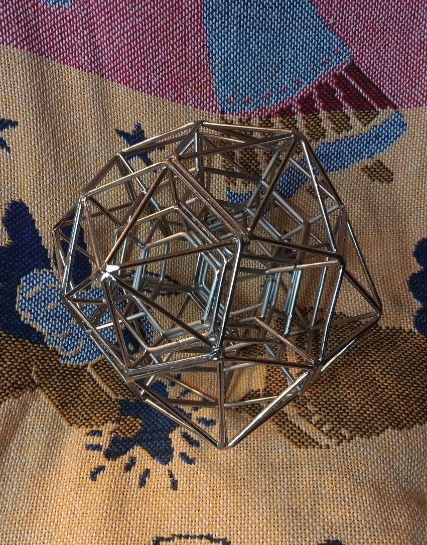 Abstract Art Sculpture Geometric Solid Sacred Geometry Math Class Decor Rare