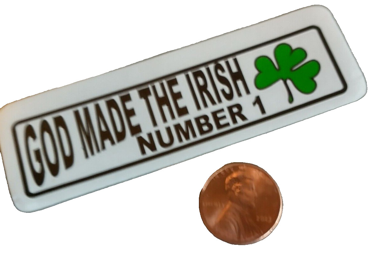 IRISH Number 1 Ireland Decal sticker Notre Dame