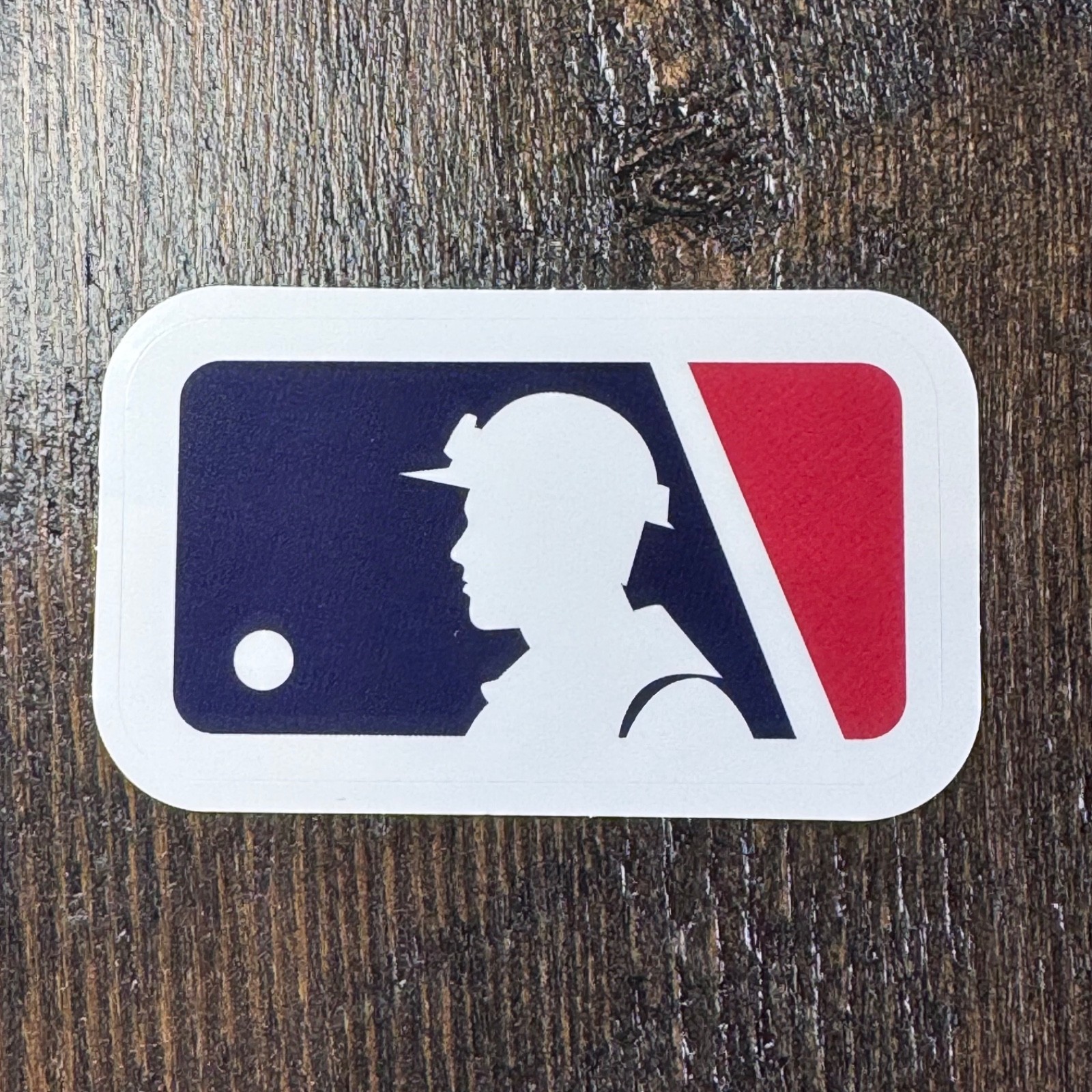 Man with Hard Hat – Sticker – MLB – Baseball -Water Bottle – Cell – Phone Locker