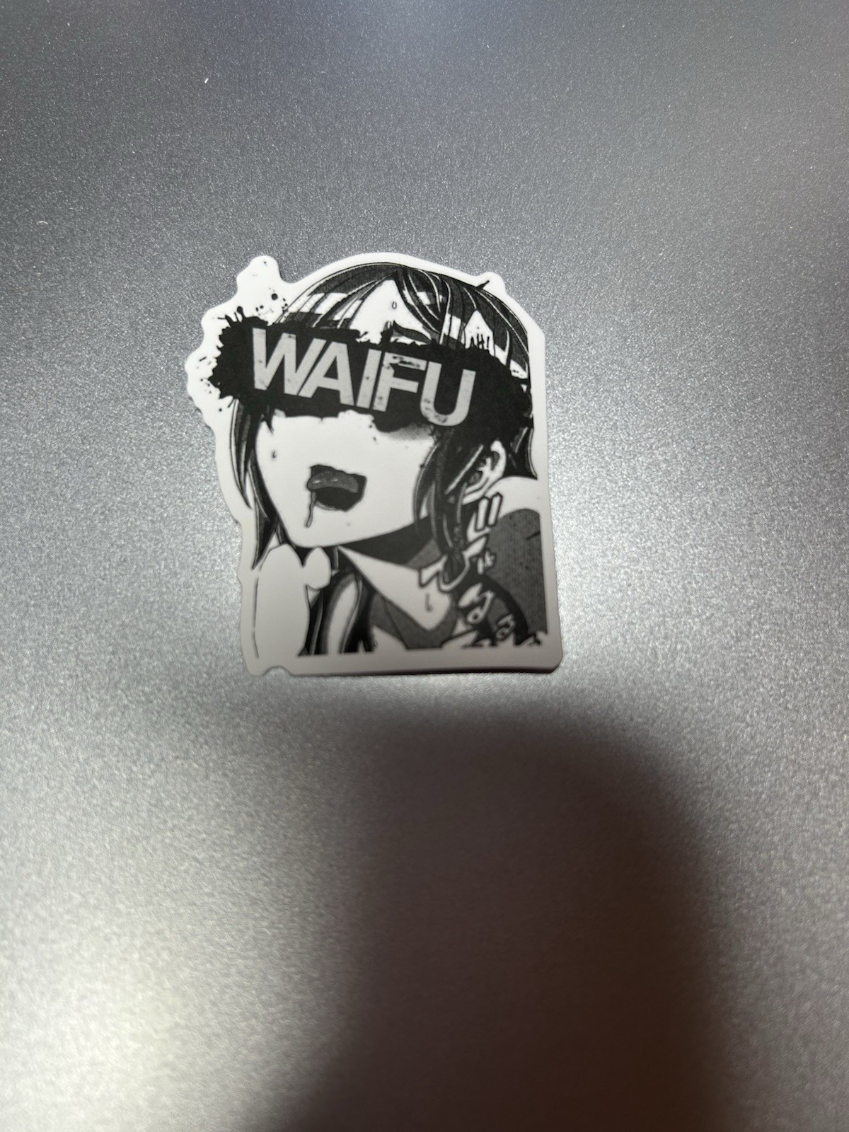 black and white waifu lewd sexy girls stickers #7