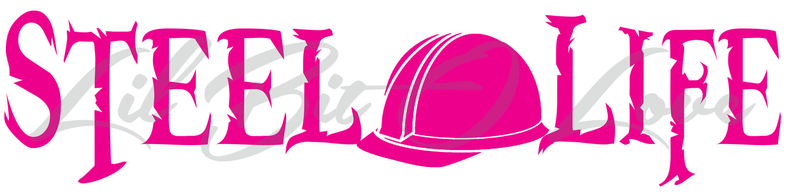 STEEL LIFE VINYL DECAL HARD HAT IN THE CENTER STICKER Steel Workers Fabrication