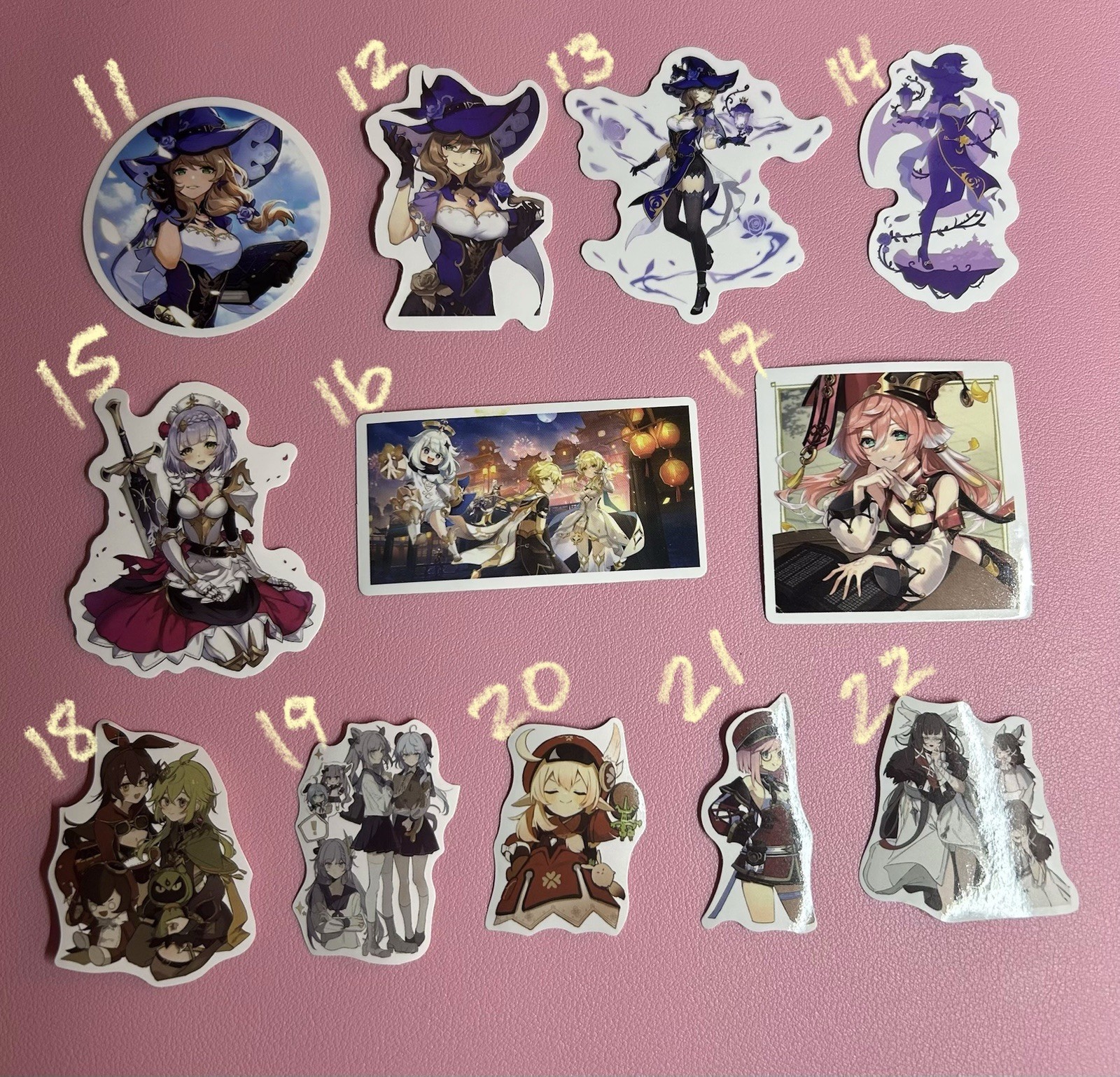 Genshin Impact Anime Stickers – 12
