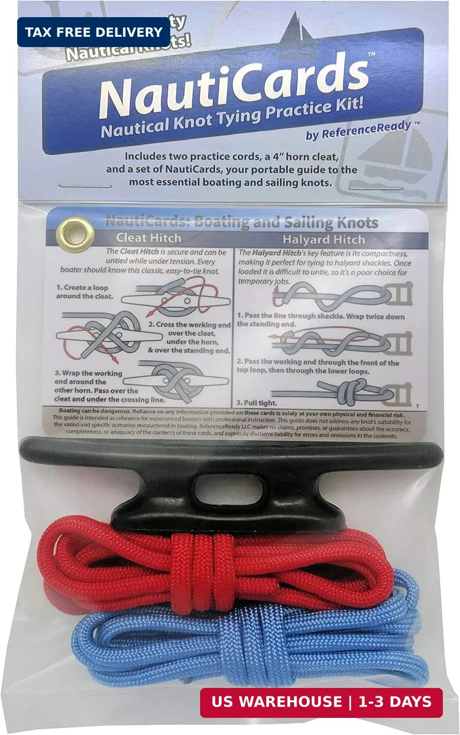 ReferenceReady Nautical Knot Tying Kit for Boaters and Sailors