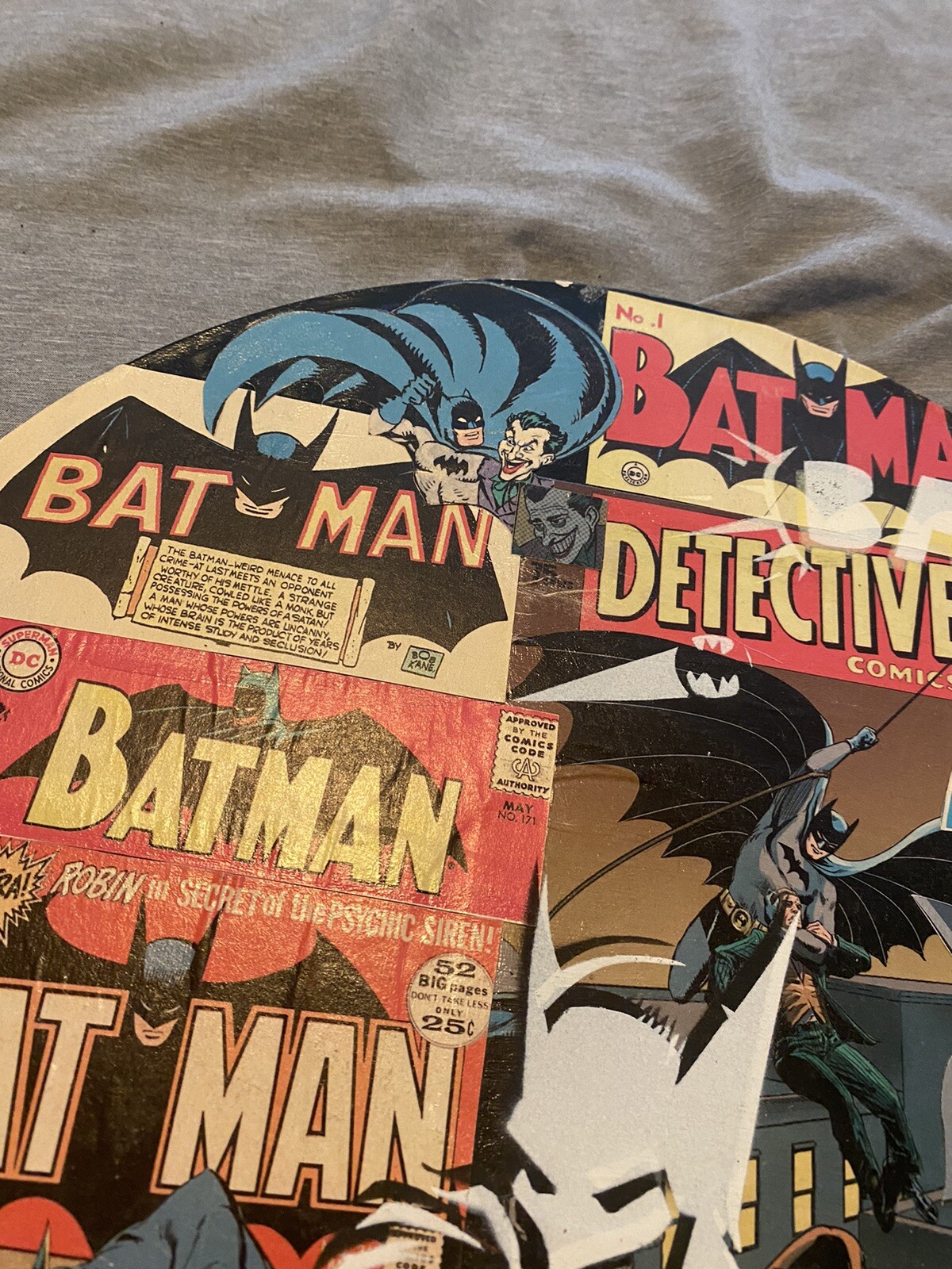 Batman Vinyl Record Collage Pop Decor Art Graffiti Office Decor Original