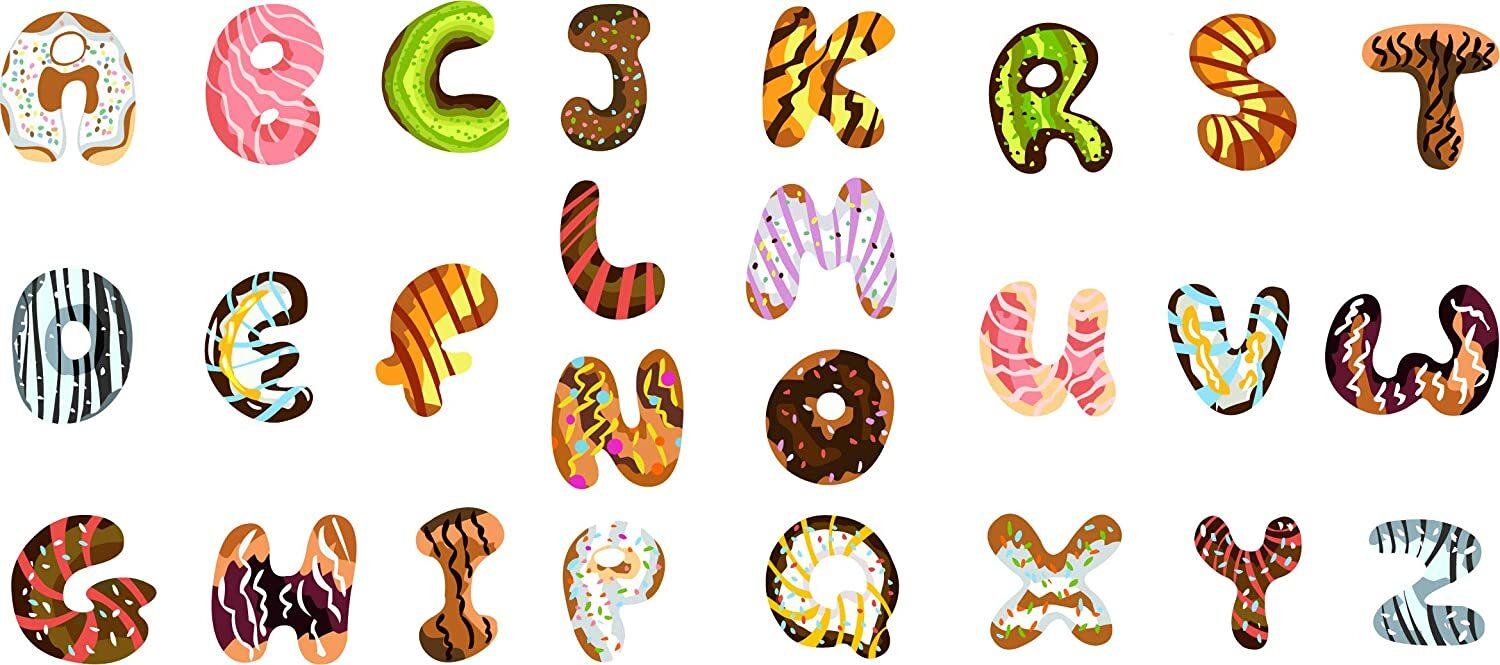 Alphabet ABC Baby Nursery Peel & Stick Wall Art Sticker Decals Kids Nursery Room