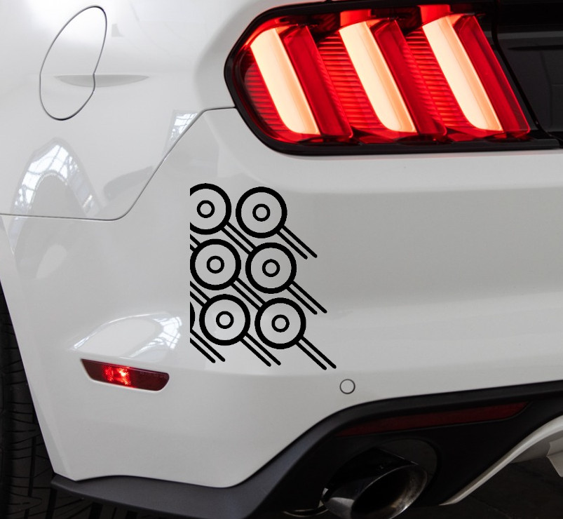 Cloak of Taniks Design Destiny Fallen In/Outdoor Vinyl Decal Matte Black/White