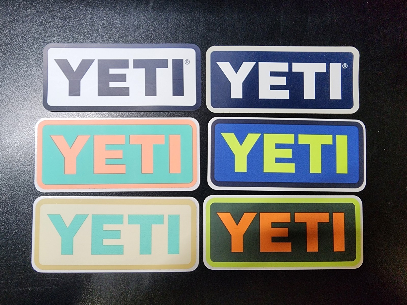 Yeti Sticker lot #5 – 6 Stickers. Free USPS Shipping.