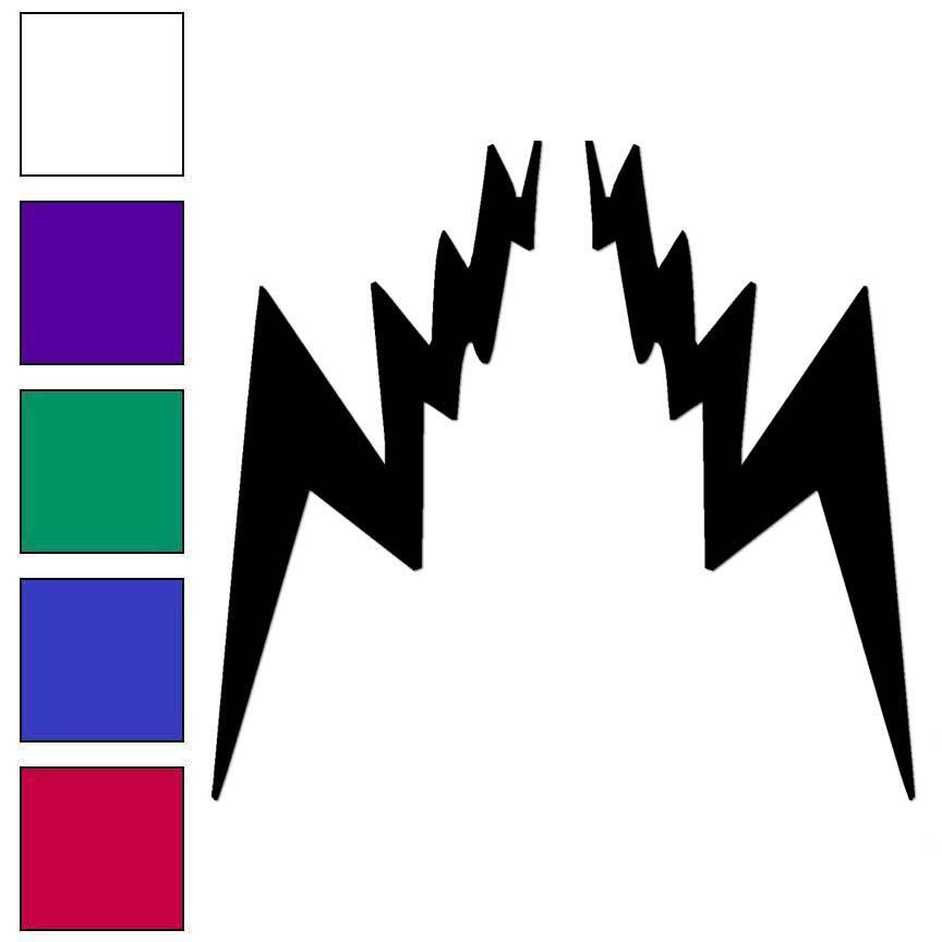 Lightning Bolts 2, Vinyl Decal Sticker, Multiple Colors & Sizes #6353