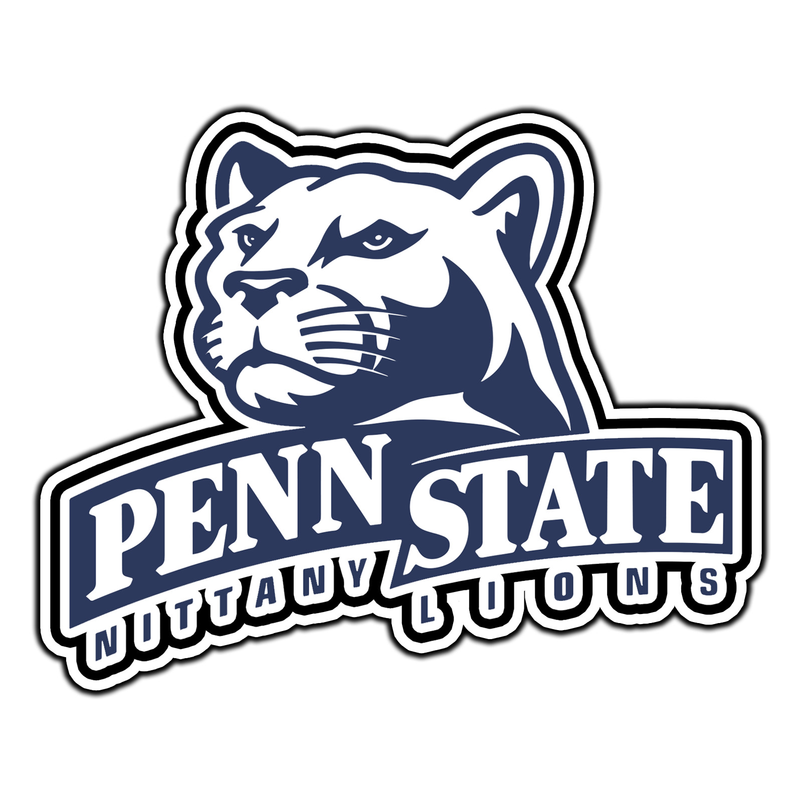 Penn State Nittany Lions Logo #1 College Sticker Waterproof Vinyl Decal Die-Cut