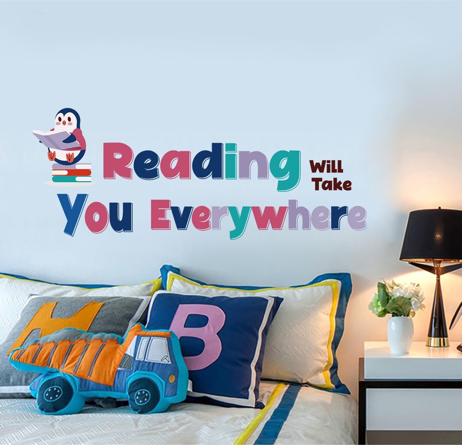 Reading Will Take You Everywhere Motivational Quotes Wall Decals, Reading The…