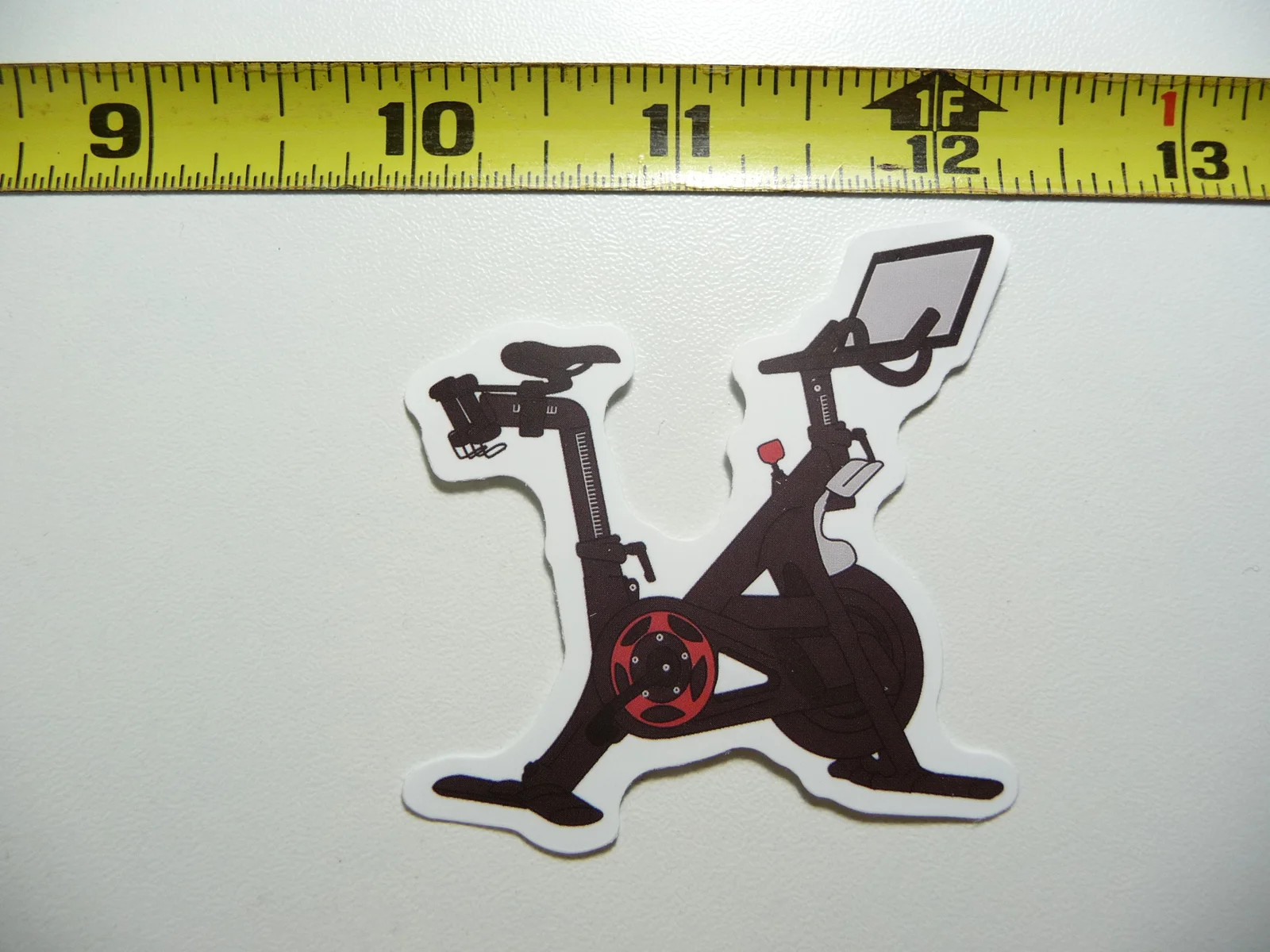 EXERCISE BIKE SMALL STICKER DECAL GYM FITNESS EXERCISE FUNNY