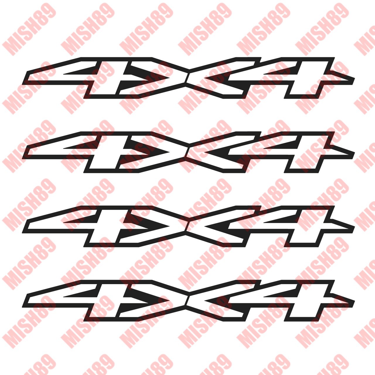 Silverado 4×4 Decals Chevrolet Bedside Truck Die Cut Stickers 1500 2500 Any Size