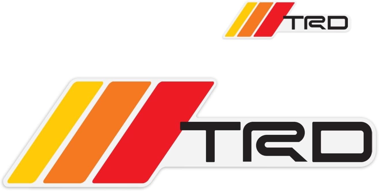 Removable TRD Decal Graphic Sticker 10inch X 3inch Tricolor Retro Vinyl Decal…