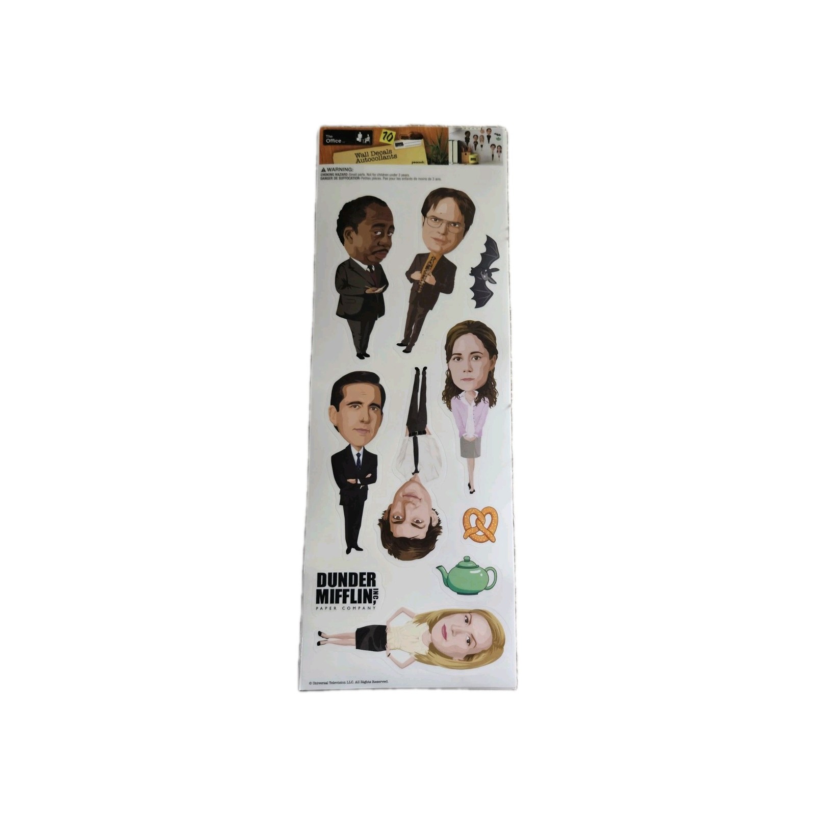The Office Michael Scott Dunder Mifflin Dwight Sticker Sheet 10 Wall Decals