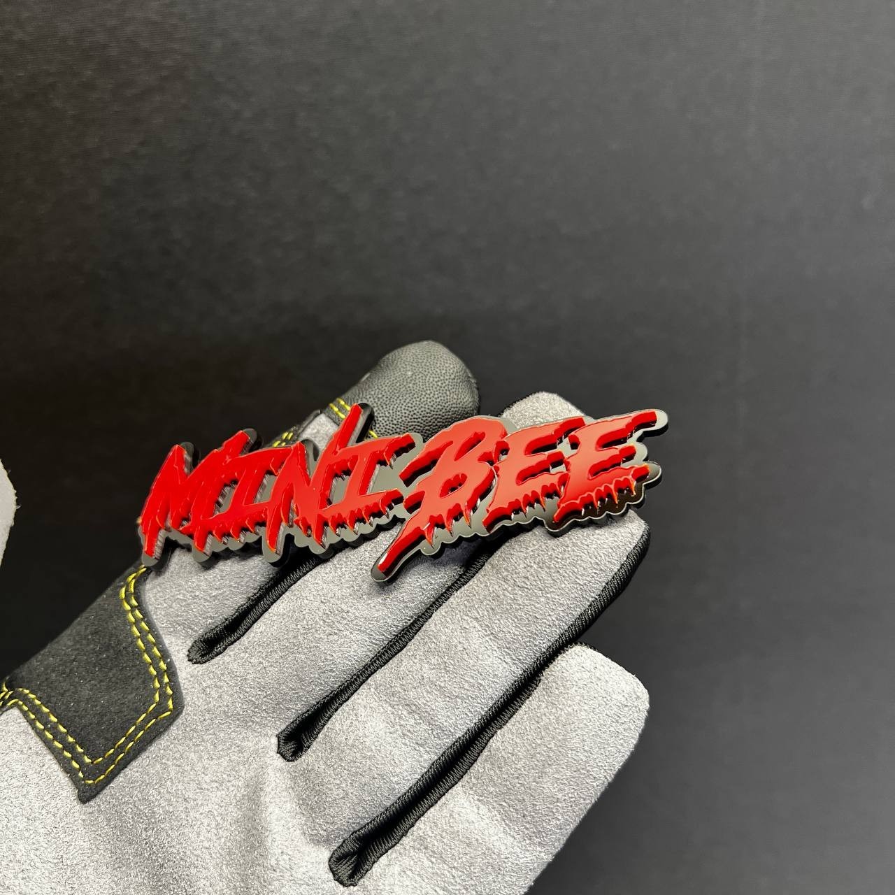1PC MINI BEE Custom 3D Text Car Badge Fender Emblem Tailgate Toolbox Decal