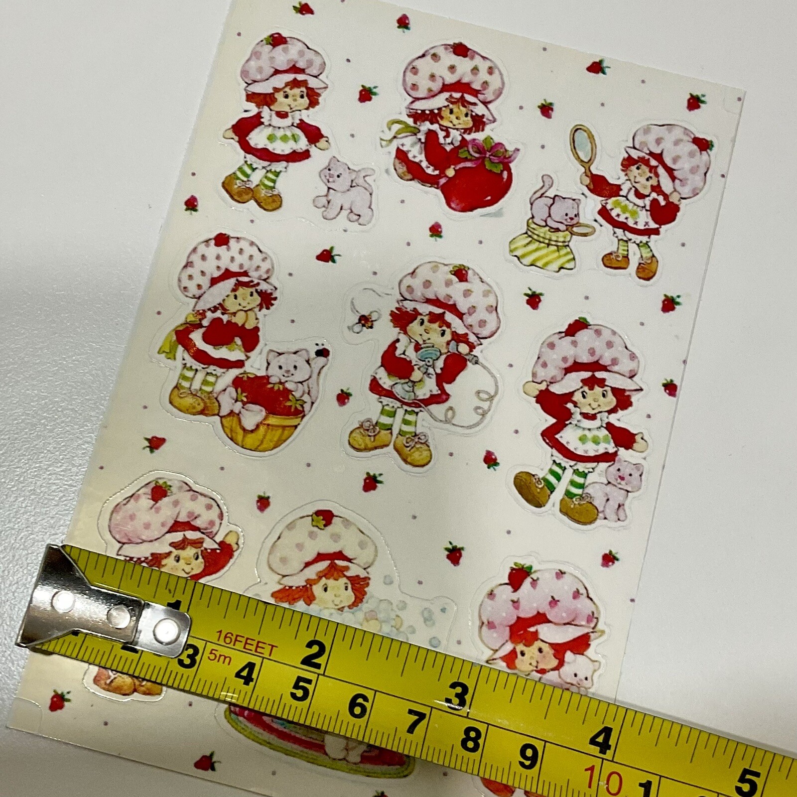 Vintage Strawberry Shortcake Vinyl Stickers Decal 1980s Reproduction