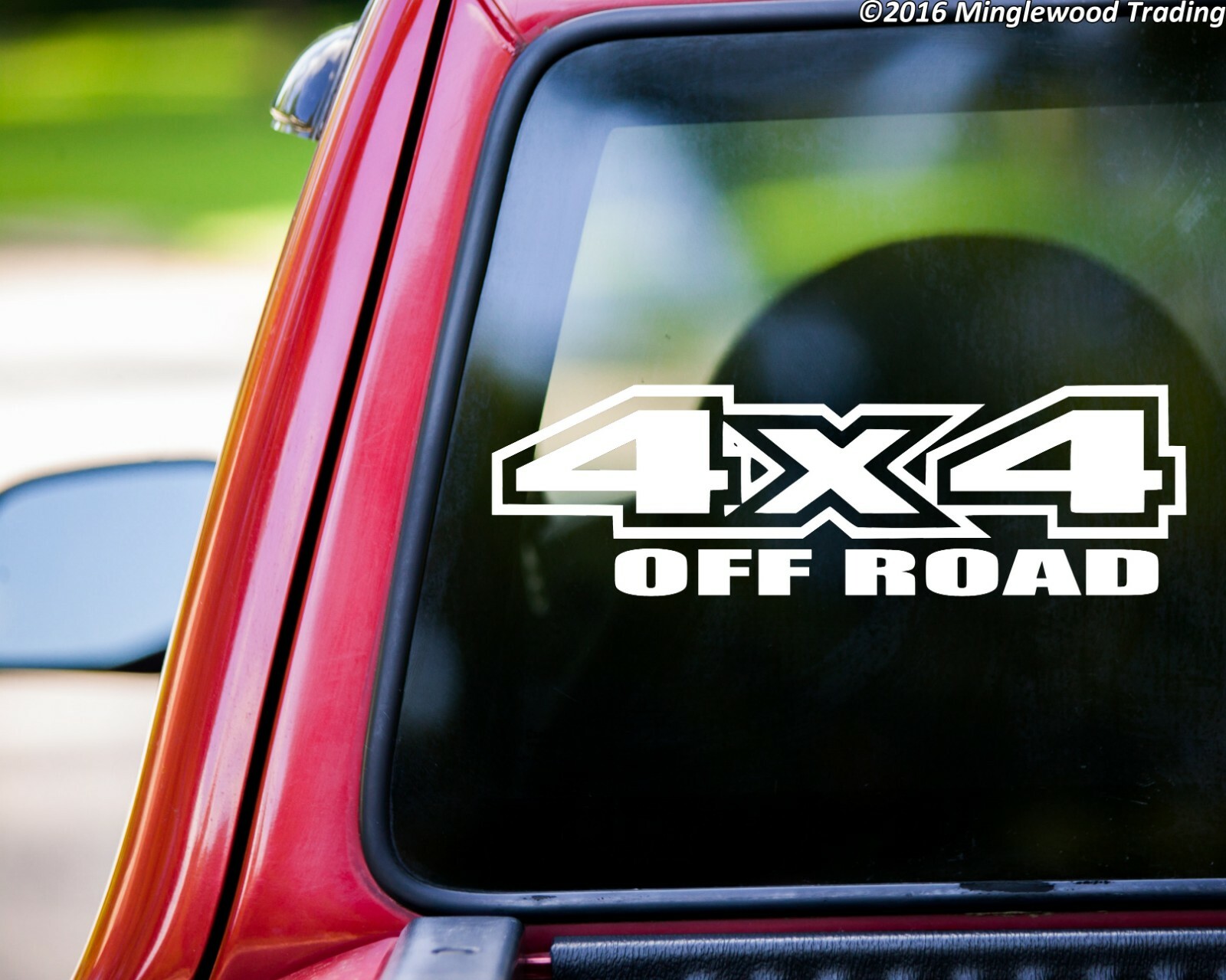 pair 4X4 OFF ROAD Vinyl Decals V4 – 4 by 4 Truck 4 x 4 4WD – Die Cut Stickers