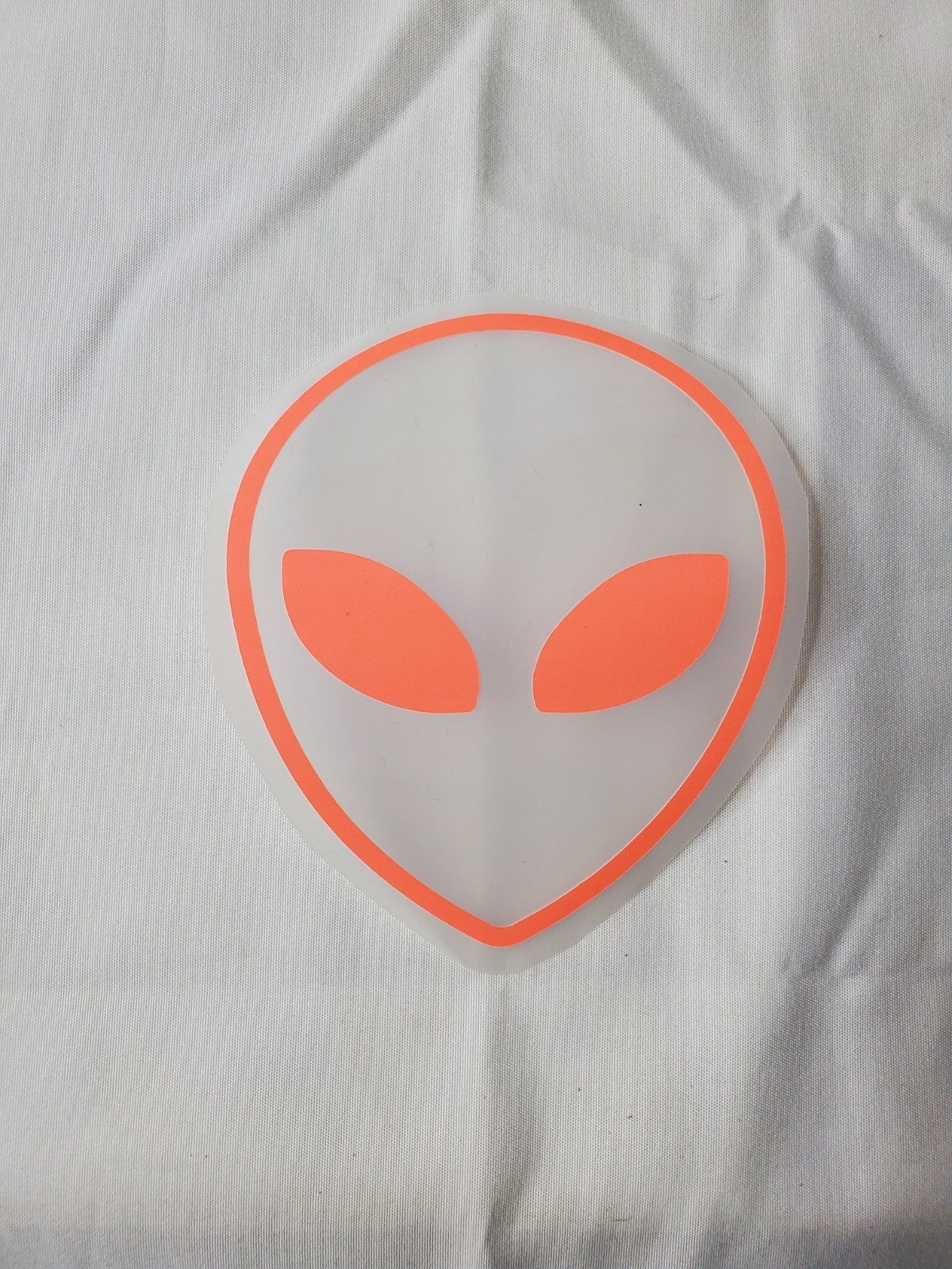 Glow In The Dark Vinyl Decals Alien Head Outline Medium Size Lit Studios New