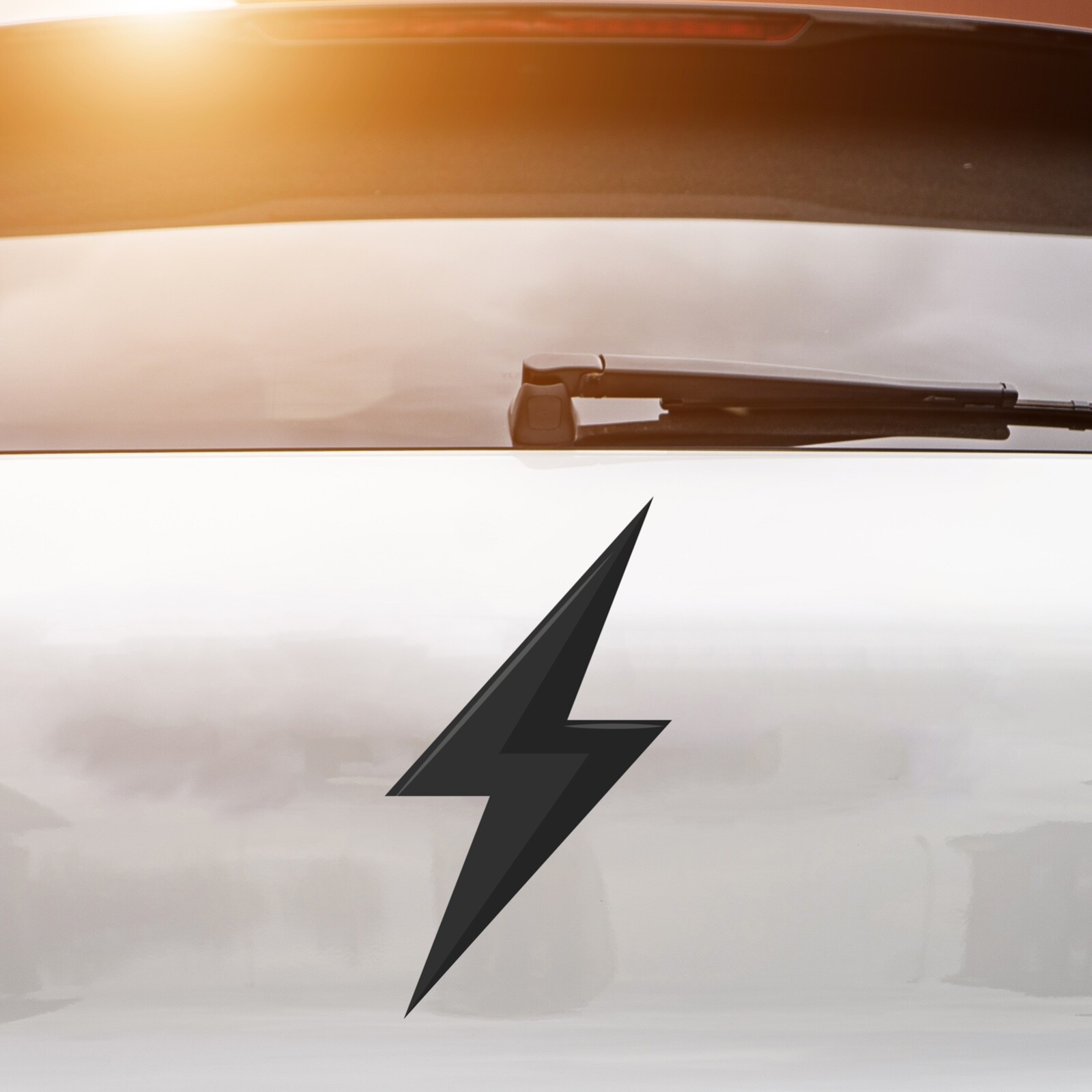 LIGHTNING BOLT Thunder Sticker SS Shaped Car Vinyl Decal Fast Speed Racing Flash