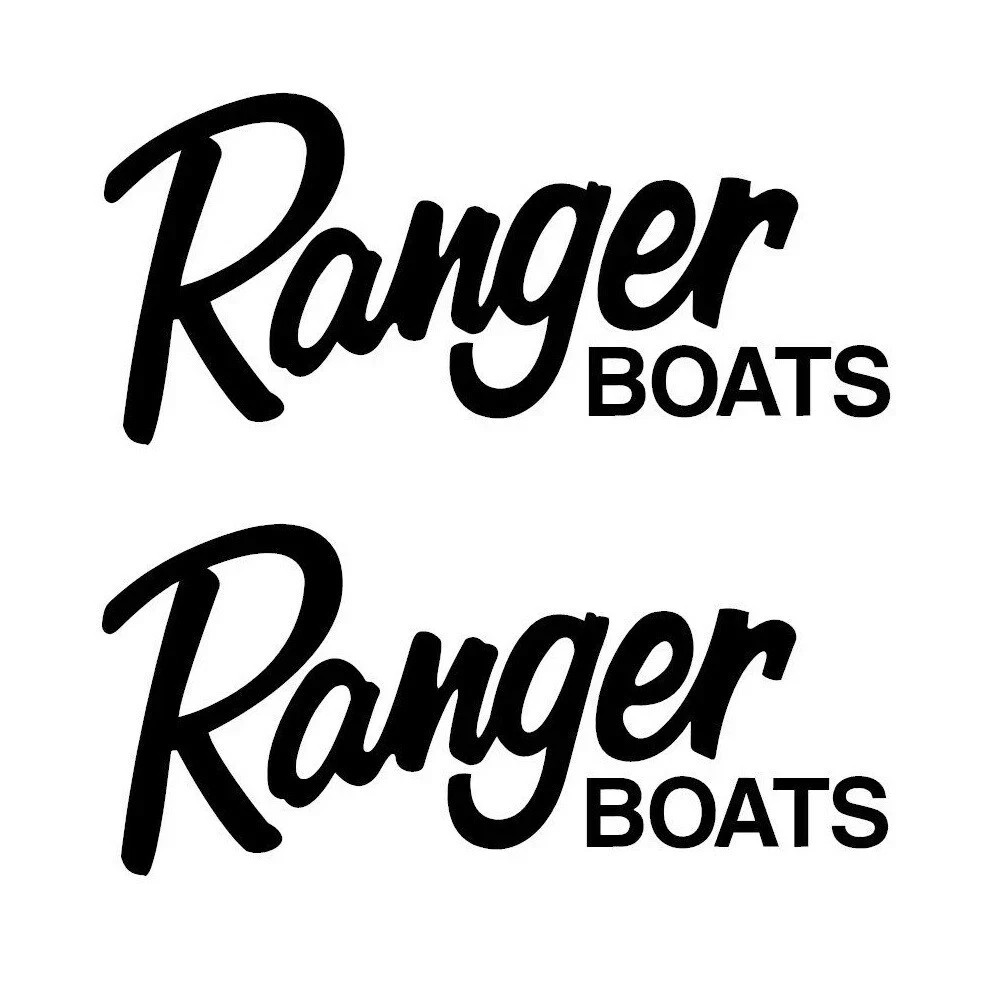 2X Ranger Boat Sticker Fishing Boat Pontoons Decal Die Cut – All Colors Any Size