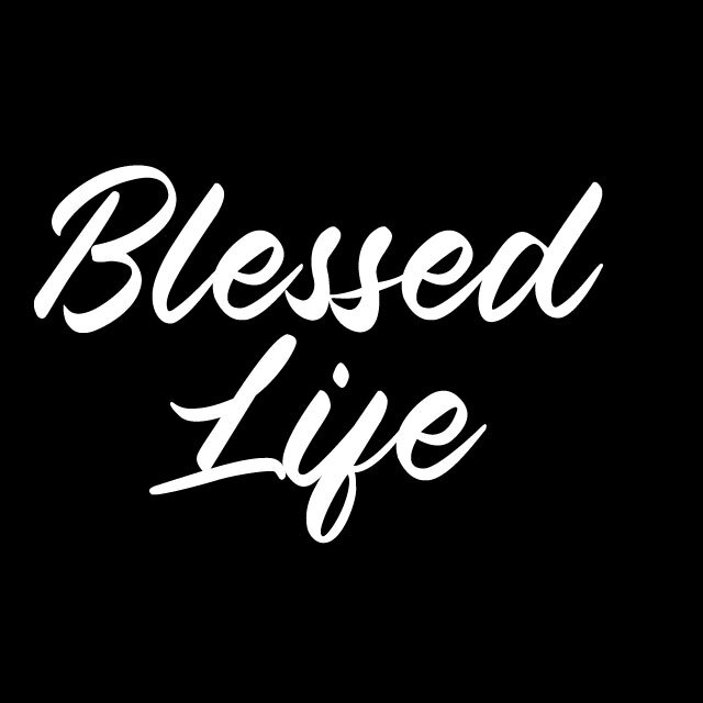 BLESSED LIFE Vinyl Decal Sticker Car Truck SUV Window