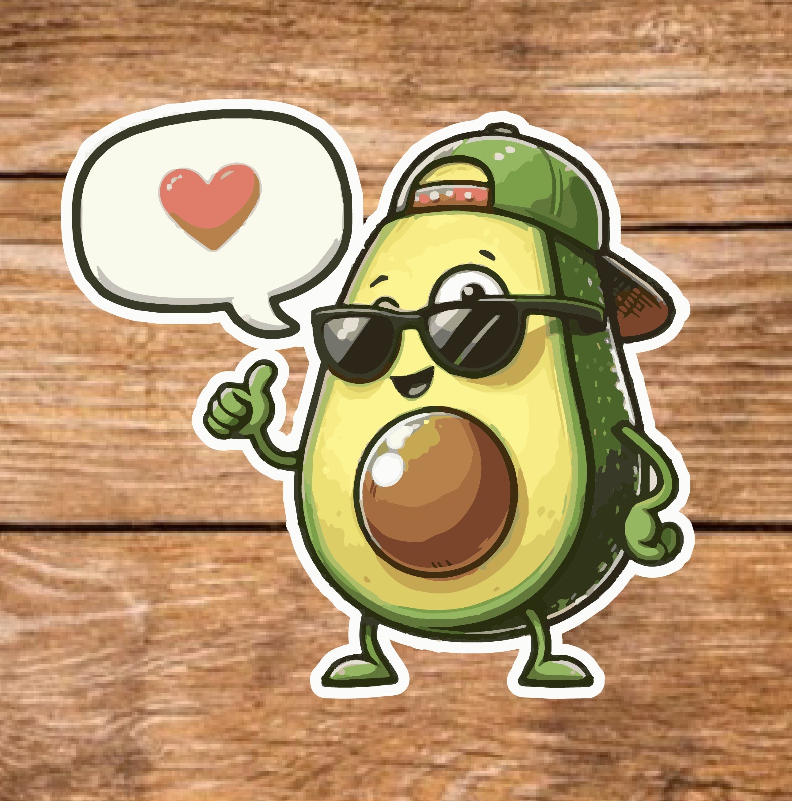 Love – 2 Pages (18 Sticker Set) 2in, Waterproof, Glossy Finish Vinyl.